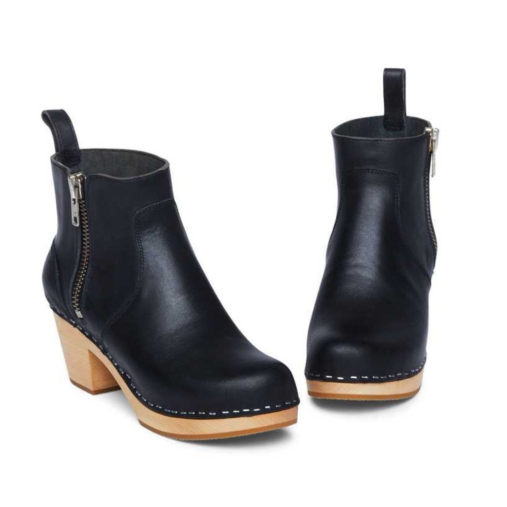Swedish Hasbeens Zip It Emy - Black (39)
